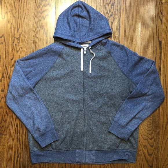 SOMOMA Men’s Navy Blue/Blue Full Zipper Hoodie Jacket Sweatshirt Sz XXL - Picture 7 of 7